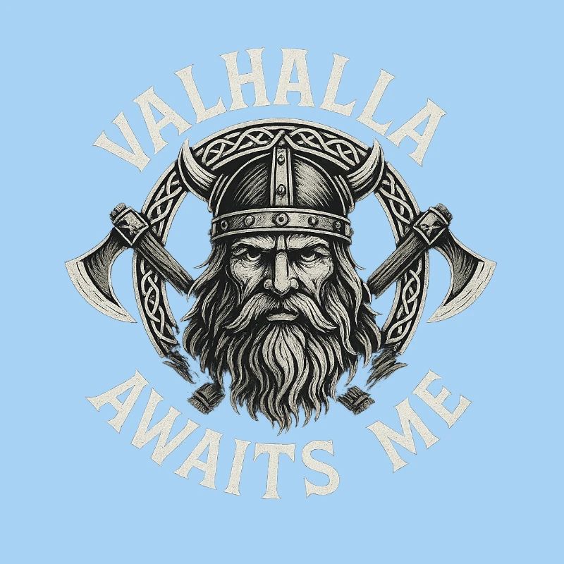 Valhalla m’attend Viking Odin Thor guerrier