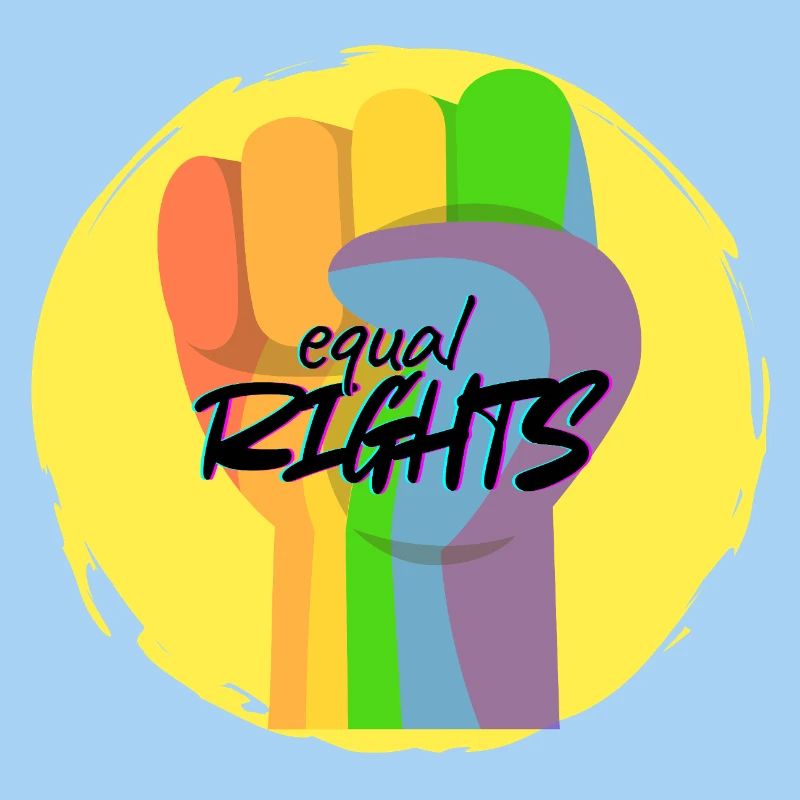 Rainbow Fist Pride Equality