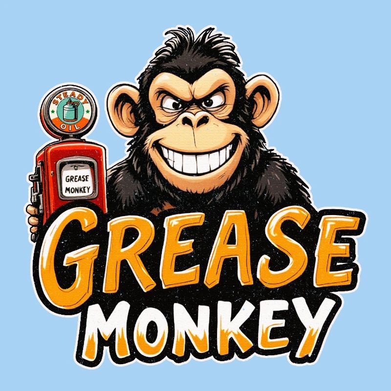 GreaseMonkey Grinning Mechanic
