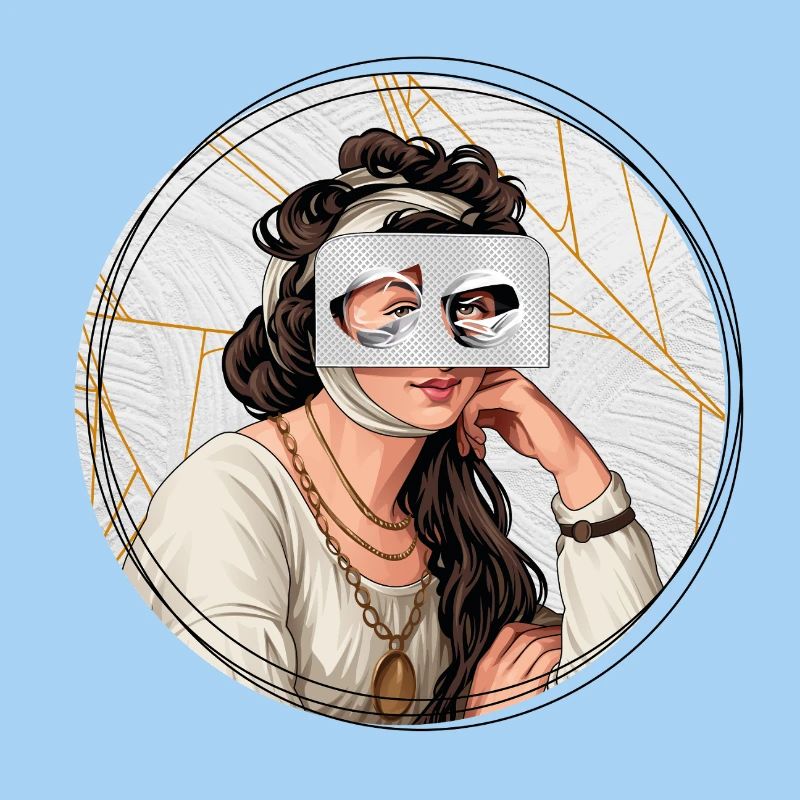 Illustration // Blick durch Medikamente