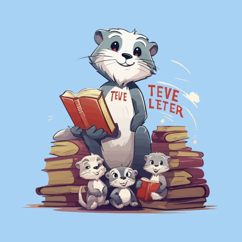 Learning beaver with books