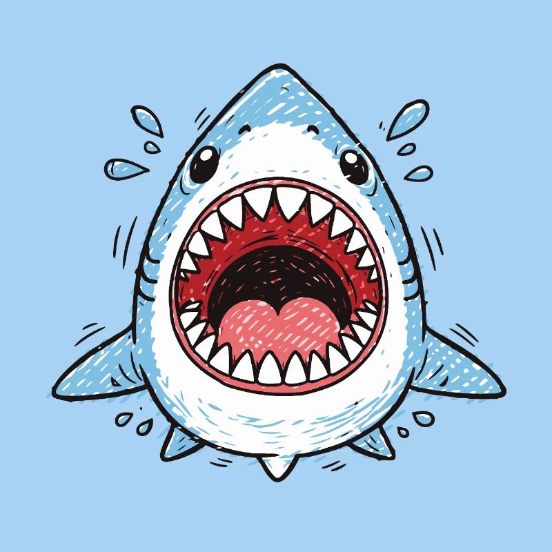 Shark – Cartoon Doodle Look with Snappy Character