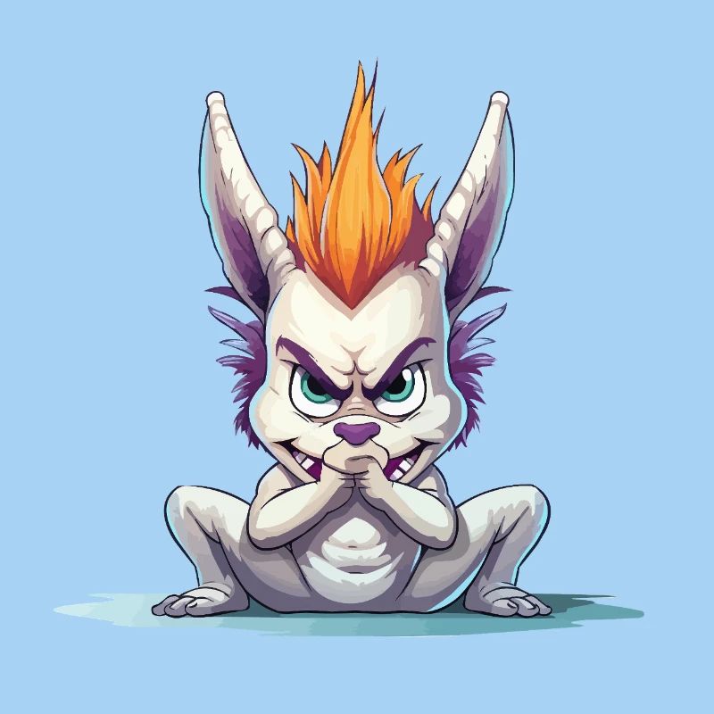 Angry Mohawk Bunny