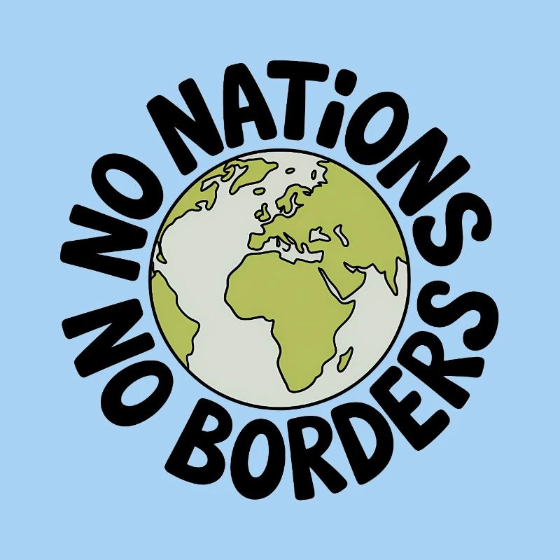 Pas de nations sans frontières - Antifa Tee