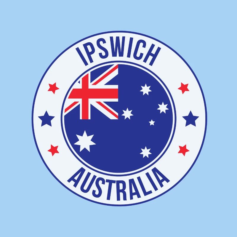 Ipswich Australia Circle Emblem