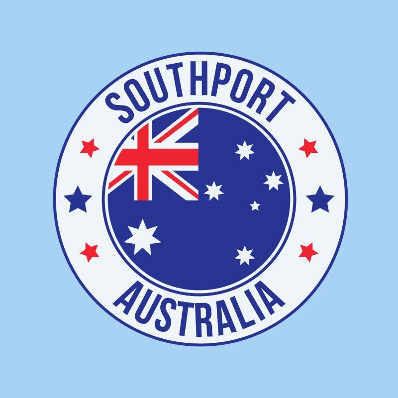 Southport Australien Abzeichen-Tee