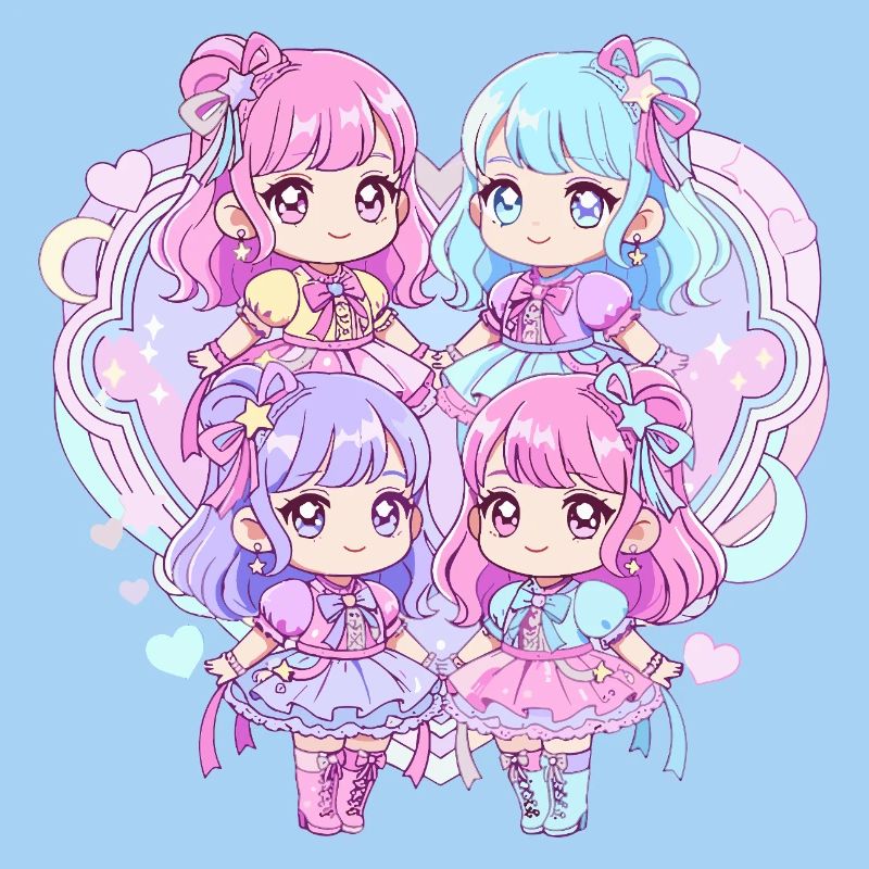 Pastel Kawaii Quartet