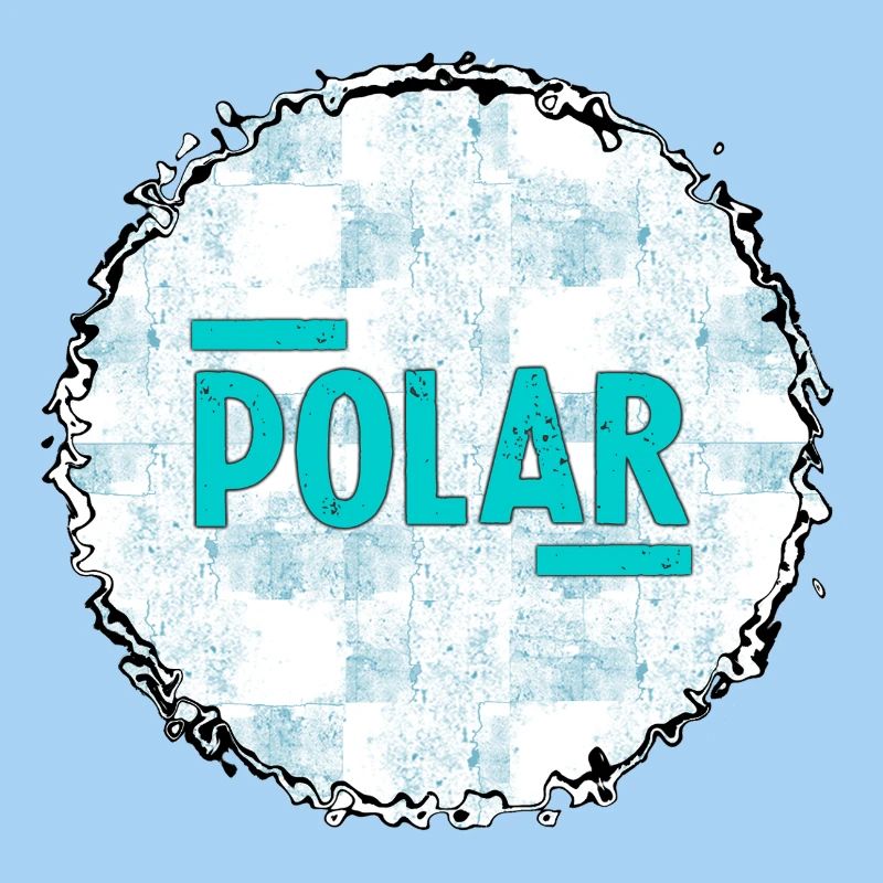 Polar Eisblau Logo Muster