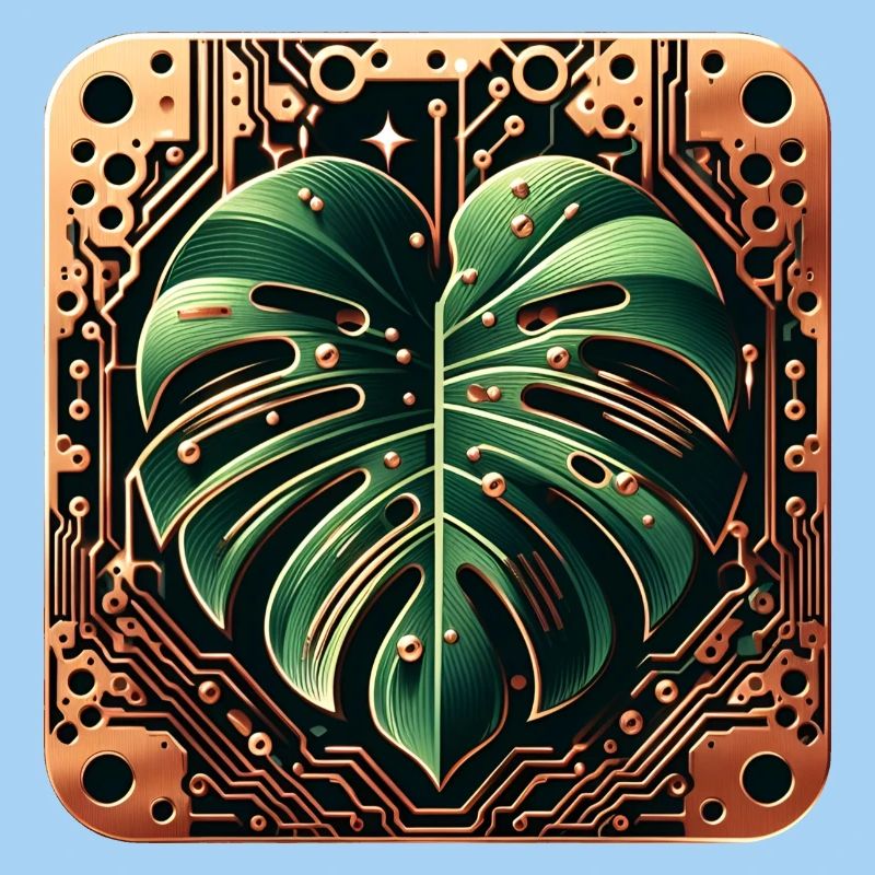 Conception de circuits imprimés Cybernetic Monstera