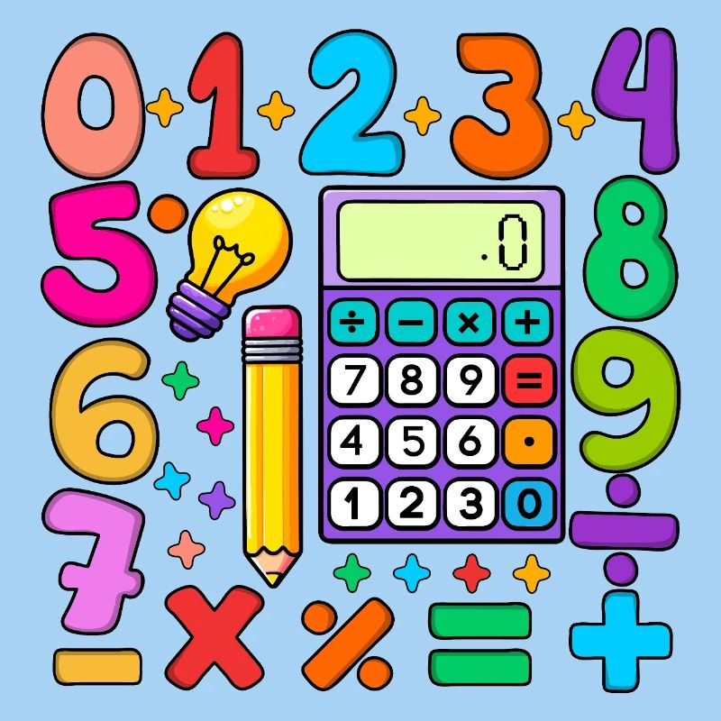 Number Day Maths Colourful Math Educational Design