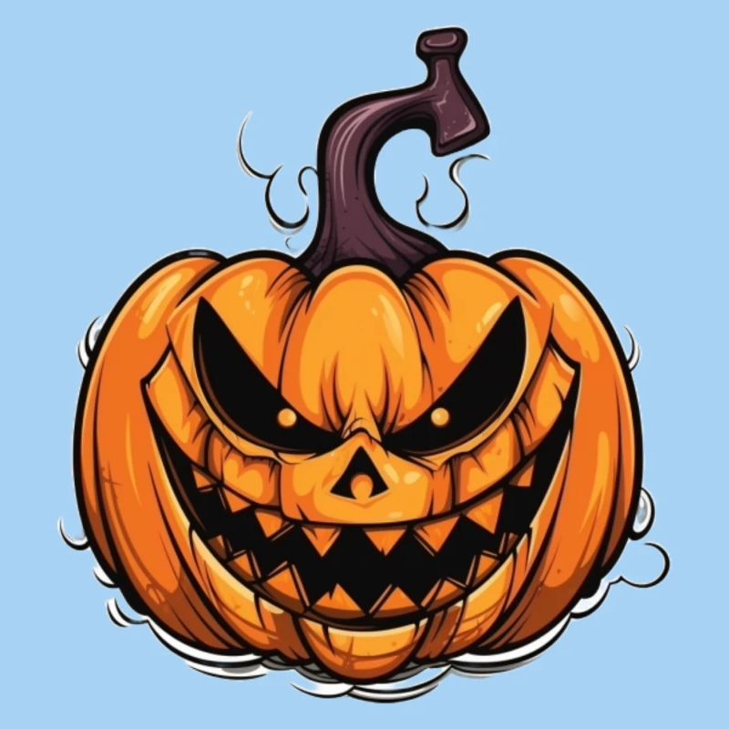 Conception effrayante de masque de citrouille d’Halloween