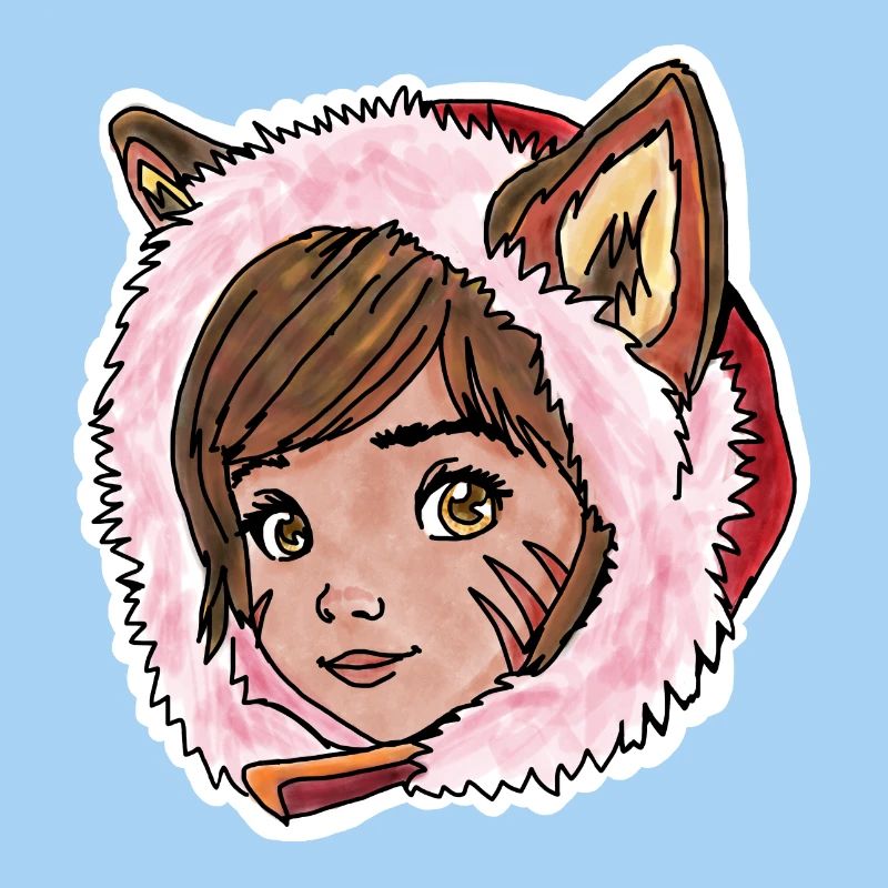 Rotkäppchen als kleiner Wolf