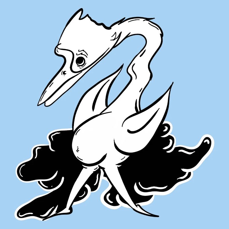 Fantasy Lying Animal with Flight Attributes
