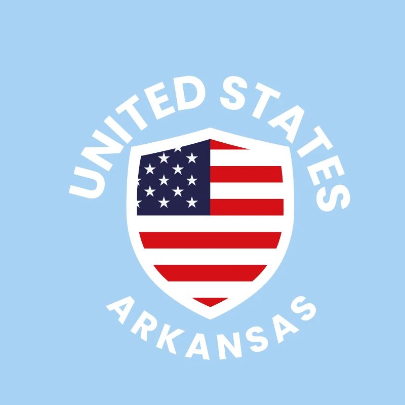USA Arkansas Shield Design