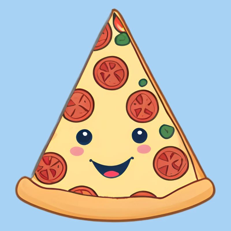 Kuschelige Pizzascheibe