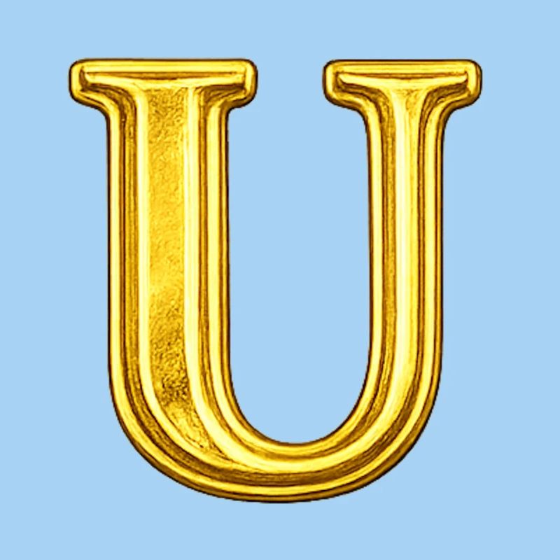 Golden U Monogram