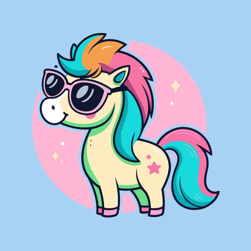 Rainbow Pony Glam-Brille