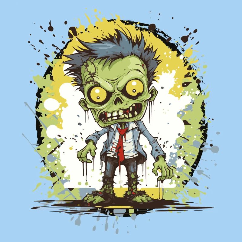 Zombie Comic Splatter