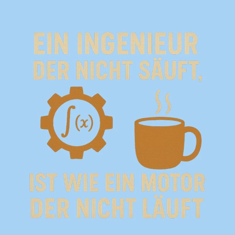 Ingenieur Humor Kaffee Motor