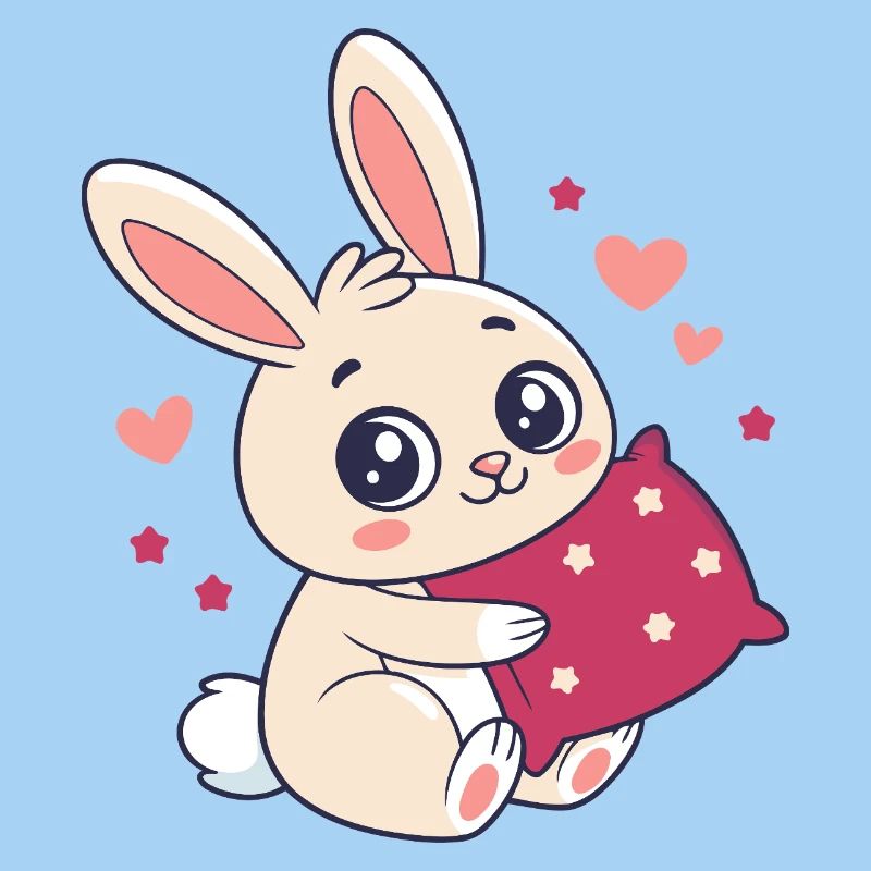 Bunny Cuddle Heart Love
