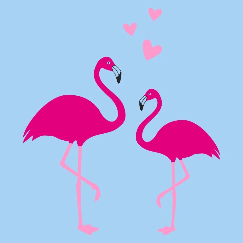 Flamingos Liebe Duo