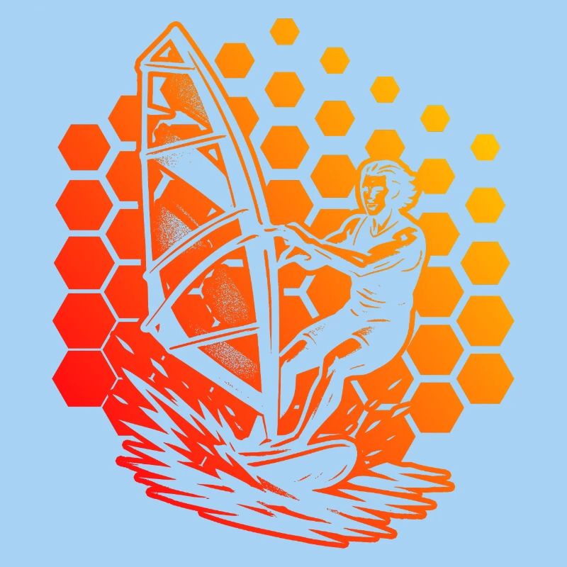 Modernes Windsurfing Artwork