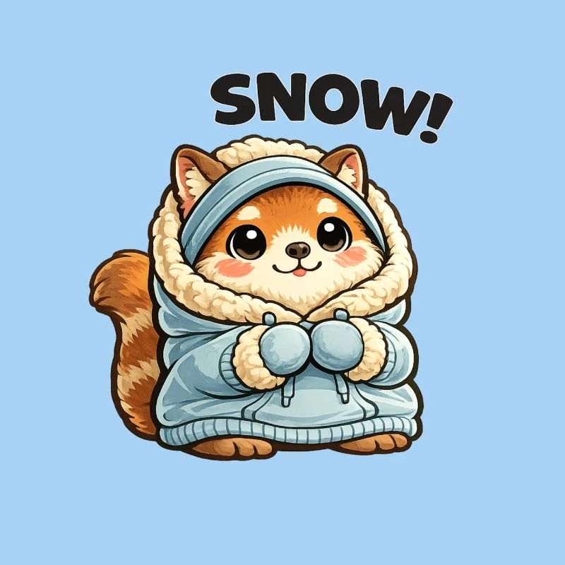 Fuchs im Winterpullover