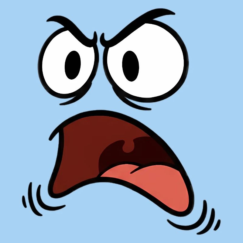 Angry face comic