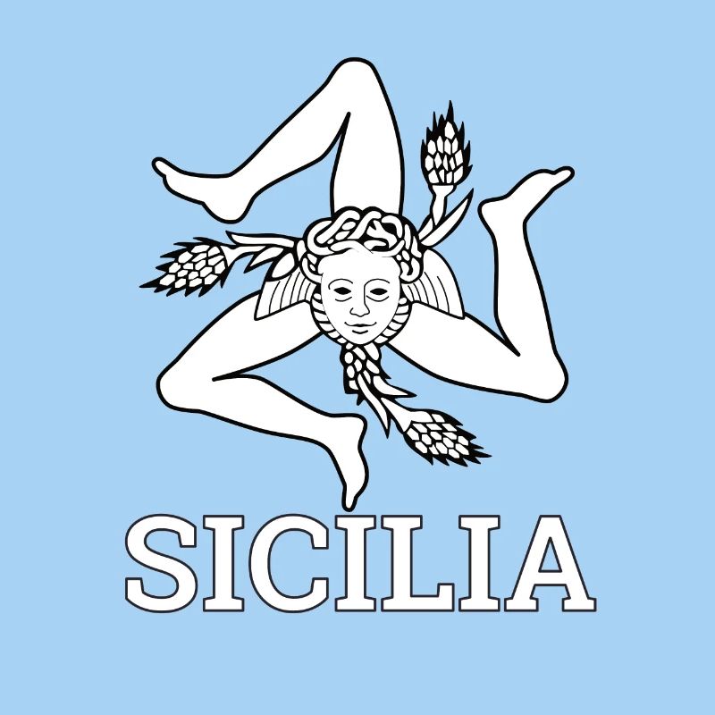 « Drapeau sicilien » - Sicile, Sicilia