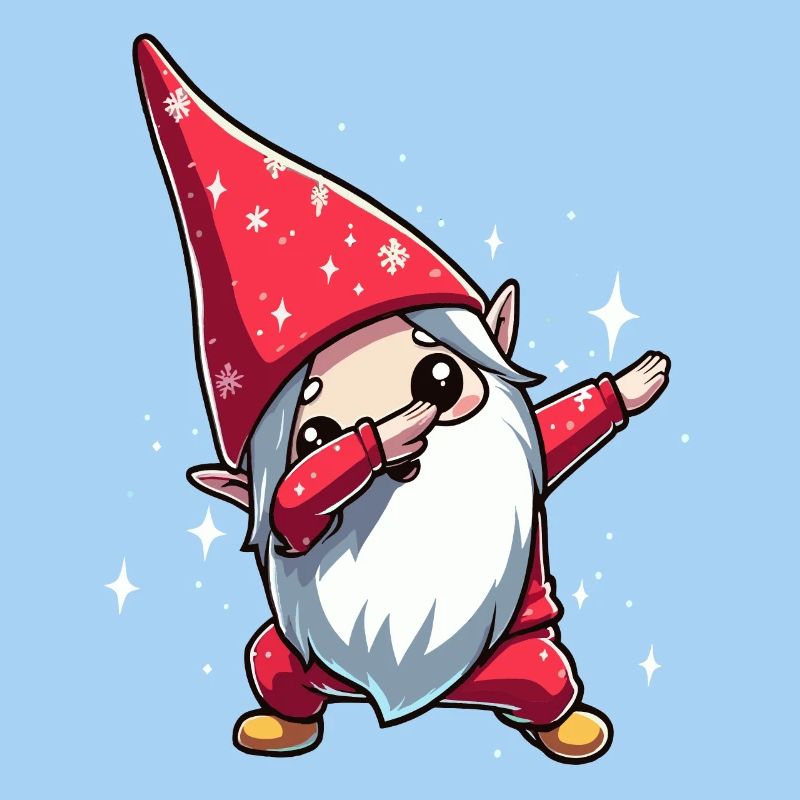 Dabbing Imp Kawaii Santa
