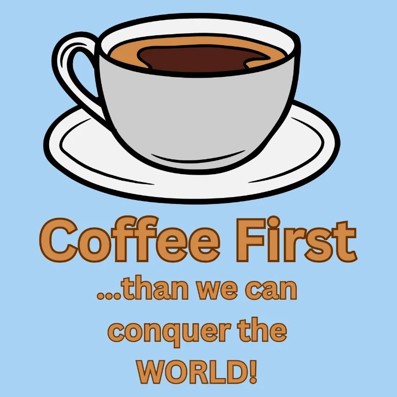 Coffee first than we can conquer the World