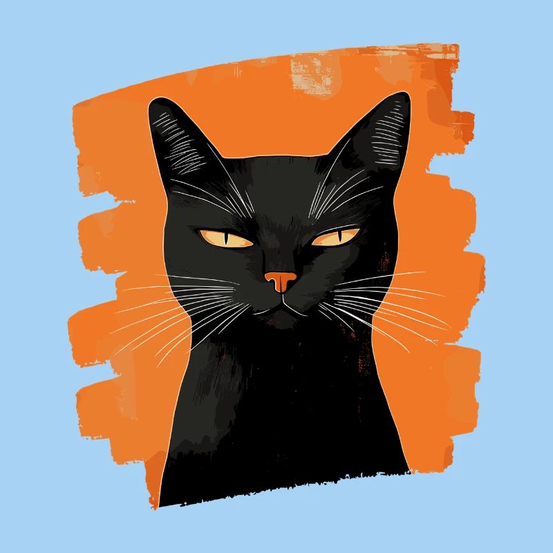 Schwarze Katze