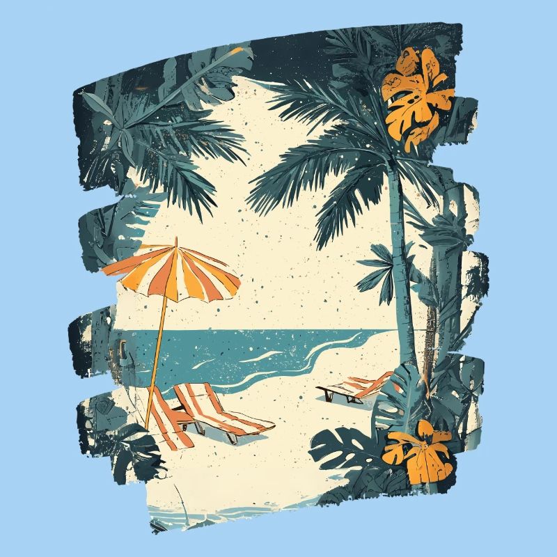 Sommer Palme Strand