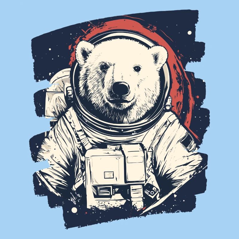 Eisbär Astronaut