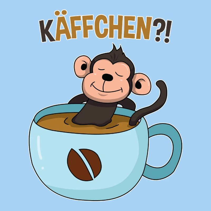 Kaffeepause mit Affe