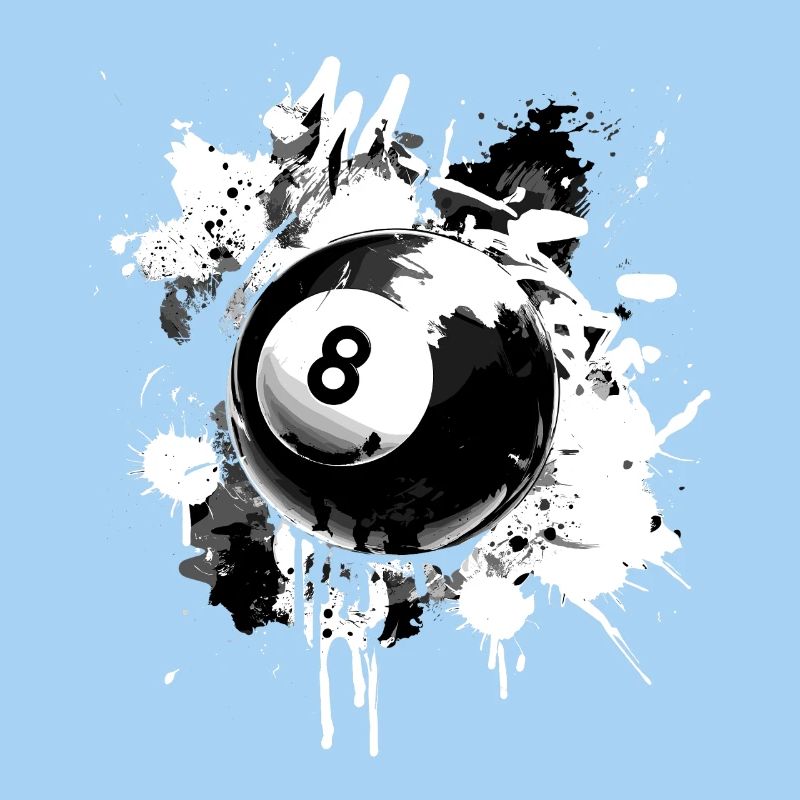 Conception créative de billard à 8 boules