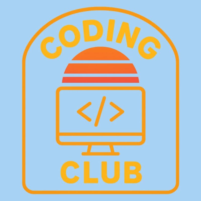 Coding Club Retro Sunrise Design