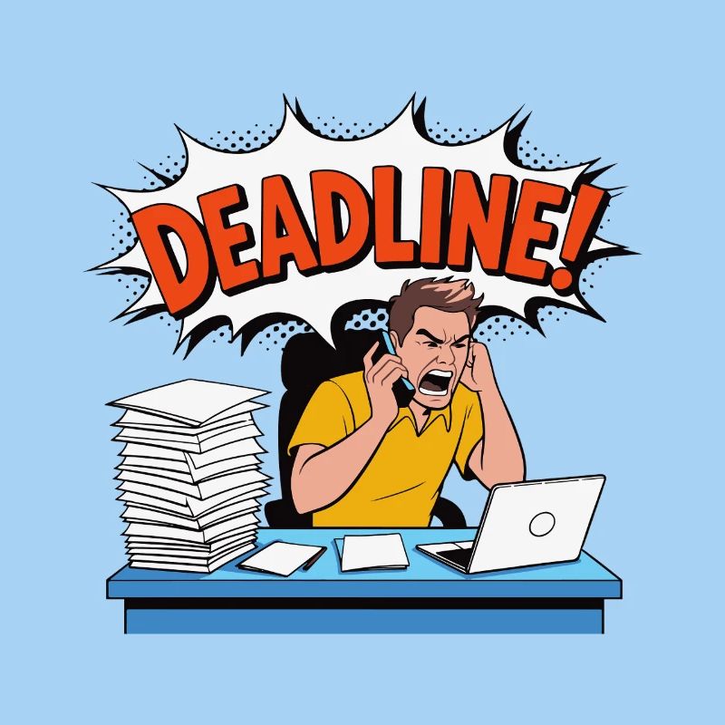 Illustration des Terminstresses