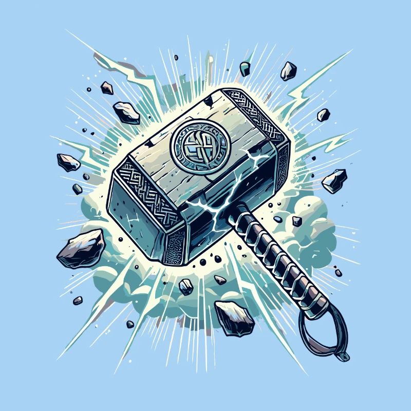 Mjölnir Kraftschlag Illustration