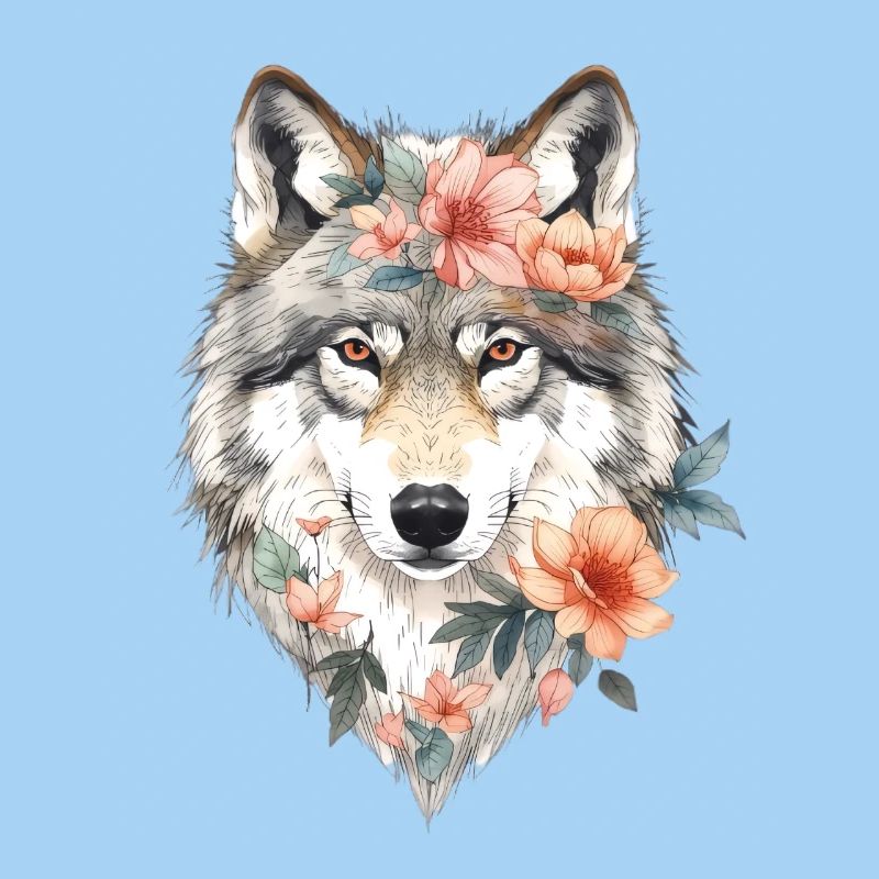 Blütenwolf Portrait