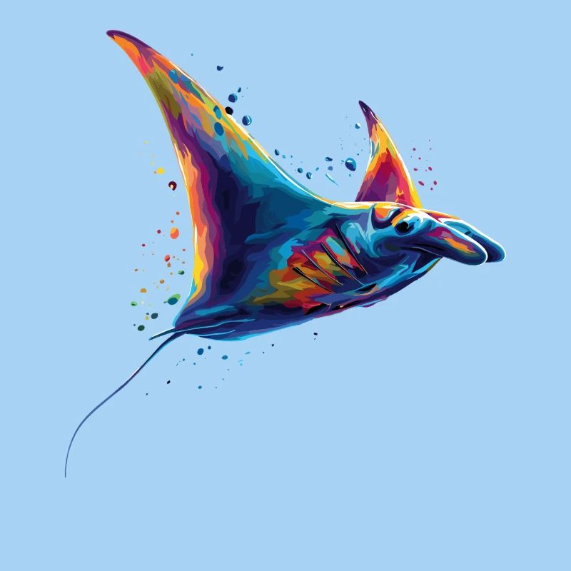 Manta Rochen Teufelsrochen Stachelrochen Taucher