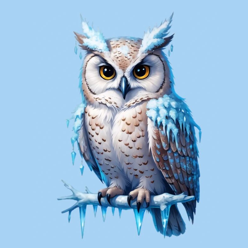 Frostige Eulenmajestät