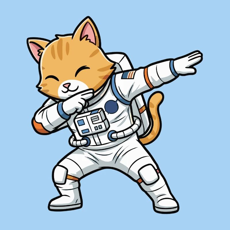 Astronauten Katzen Dab