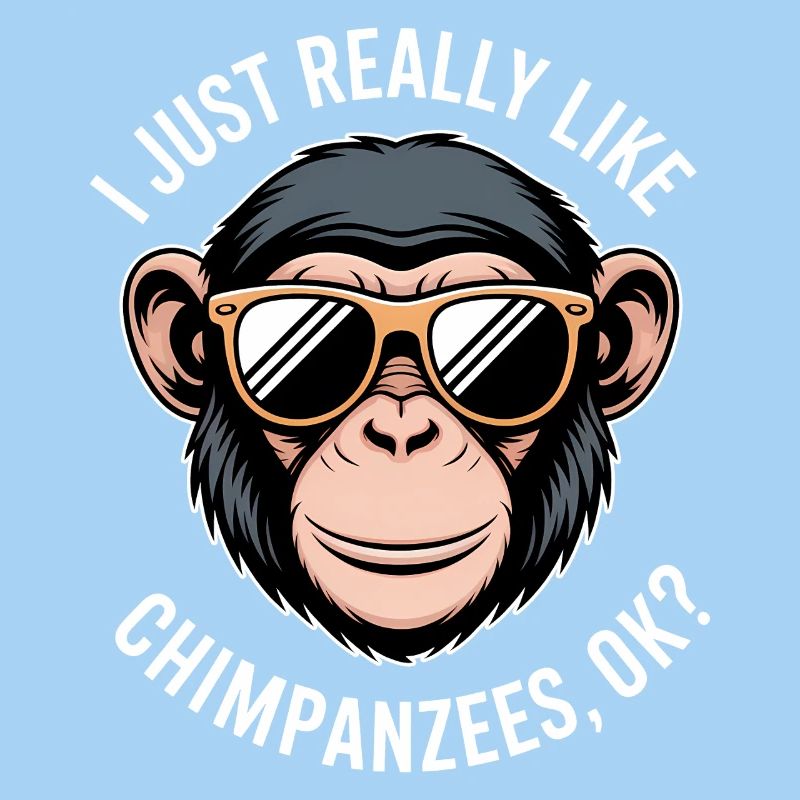 Schimpanse Spruch Affe Lustige Schimpanse Geschenk