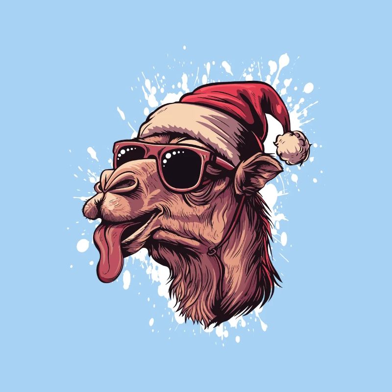 Kamel Weihnachten Lustig