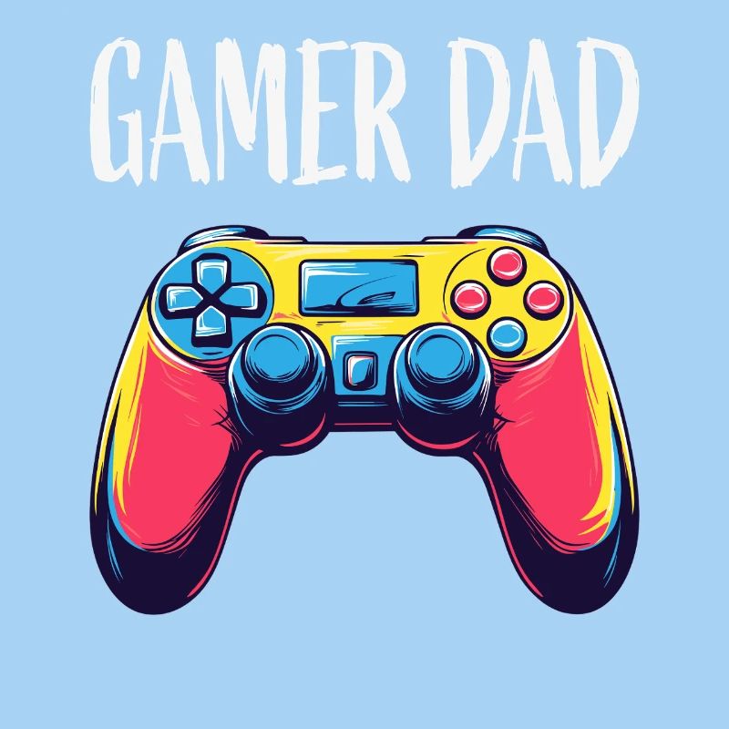Gamer Dad Neon Controller