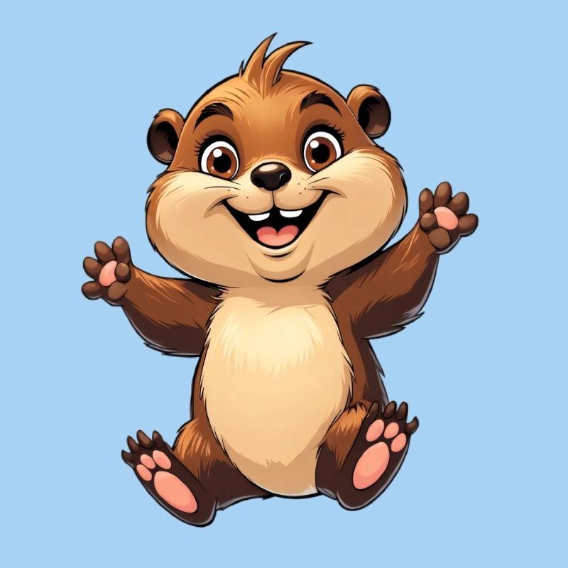 Fröhliches Eichhörnchen Design