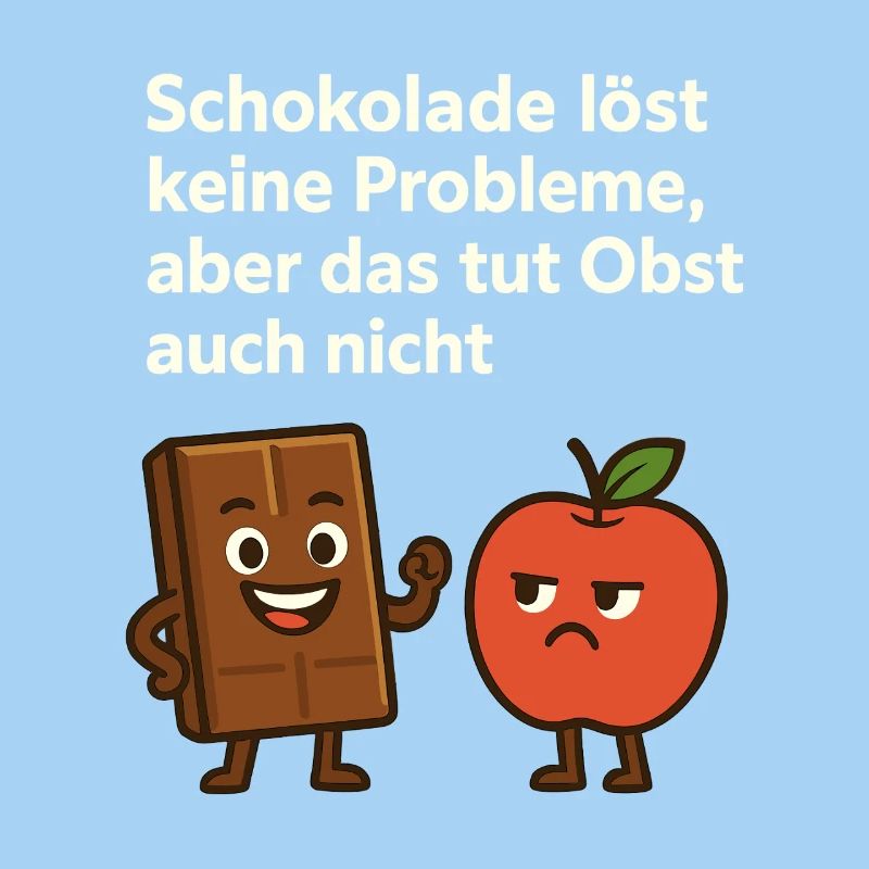 Chocolate doesn't solve any problems – fun saying