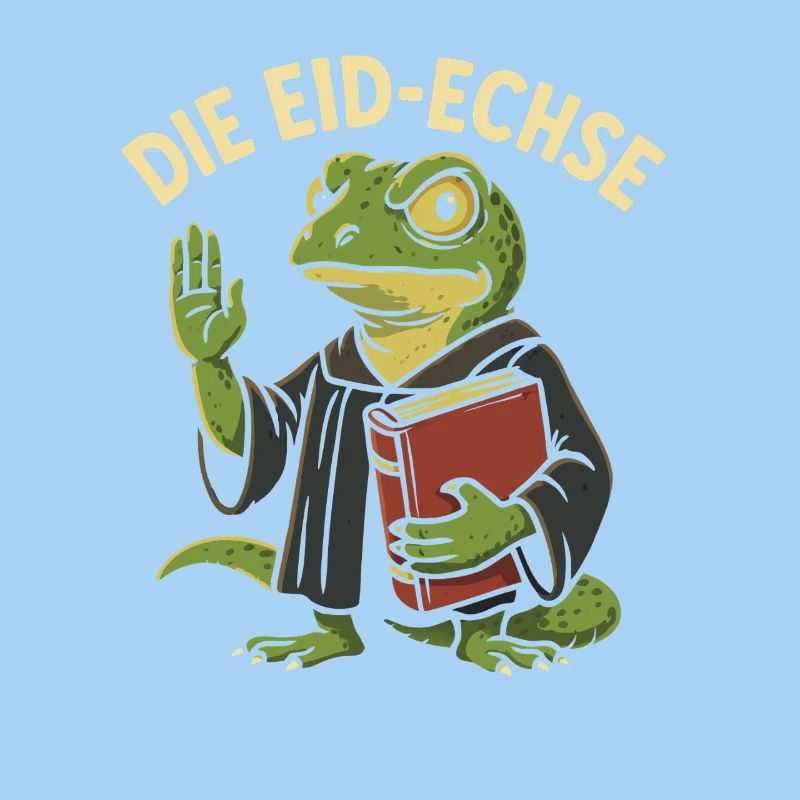 Die Eid-Echse als lustiger Justiz-Gag