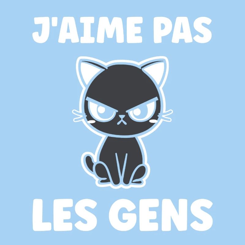 Chat grognon J'aime pas les gens